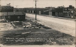 Grand Island Horse and Mule Company Building Construction Nebraska Postcard Postcard Postcard