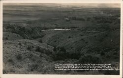 Field View of Little Bighorn Crow Agency, MT Roahen Photos Postcard Postcard Postcard