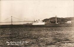 The Golden Gate Bridge over the Bay Postcard