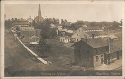 Bird's Eye View of Earling, Iowa Postcard Postcard Postcard