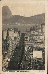 Rio de Janeiro; Av. Rio Branco Postcard