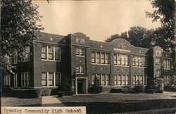 Wyoming Community High School Postcard