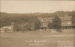 Silver Bay Association Buildings Lake George Postcard