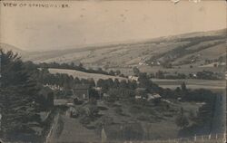 Aerial View of the Town Springwater, NY Postcard Postcard Postcard