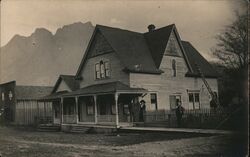 House with porch Postcard