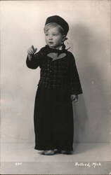 Young Boy Dressed in Dutch Clothing Postcard