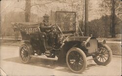 Man driving Oldsmobile Touring Car Chicago, IL Cars Postcard Postcard Postcard