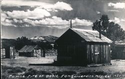 Towne Site of Doble San Bernadino MTS. Cal. 1950 San Bernardino, CA Postcard Postcard Postcard