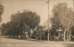 Corner of 9th and F Street Colton, CA C.N. Jackson, Photographer Postcard Postcard Postcard