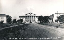 18th St. San Bernardino Polytechnic High School California McLaughlin Postcard Postcard Postcard