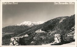 High Gear Road San Bernardino Mountains California Postcard Postcard Postcard