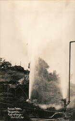 Pasche Yeau Geysers Calistoga, CA Postcard Postcard Postcard