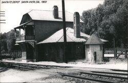 Santa Fe Depot 1968 Santa Ana, CA Postcard Postcard Postcard