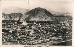 Panorama of the City Lima, Peru Postcard Postcard Postcard