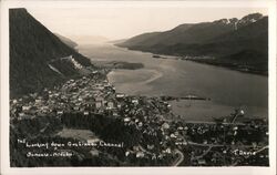 Looking down Gastineau Channel Postcard