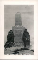 Memorial for Rogers and Post Barrow, AK Postcard Postcard Postcard