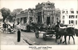 Funeral Procession - A burial Postcard