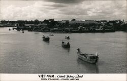 A Country Landscape - Boats Postcard