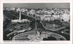 Plaza Baquedano y Avenida Providencia Postcard