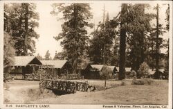 Bartlett's Camp Santa Paula, CA Putnam & Valentine, Photo Postcard Postcard Postcard