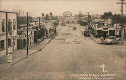 Calle Puente Internacional Postcard