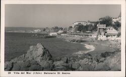 Vina del Mar (Chile) Balneario El Recreo Postcard