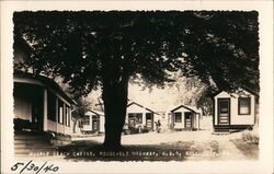 Purple Beacfh Coattages Roosevelt Highway US 6 Mill City, PA Putnam Photo Postcard Postcard Postcard