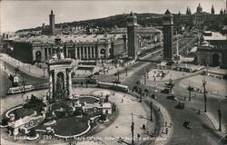 Plaza Espana, Fuente Y Parque Montjuich Postcard