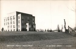 Mackinac County Court House Postcard