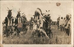 Omaha Nation Native American Pow Wow Walthill, NE Native Americana Postcard Postcard Postcard