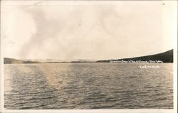 Sleeping Bear in the Distance Empire, MI Postcard Postcard Postcard