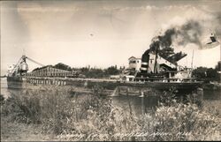 Loading Sand, Consumers Power Manistee, MI Postcard Postcard Postcard