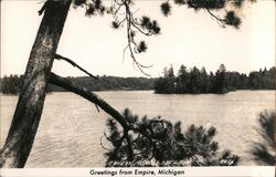 Greetings from Empire, Michigan Postcard