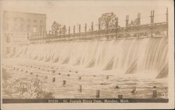 St. Joseph River Dam Postcard