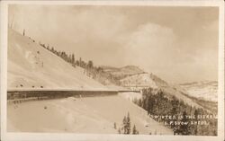 Southern Pacific Snow Sheds - Winter in the Sierras California Postcard Postcard Postcard