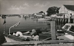 Fisherman's Wharf, Yacht Club, and Marine Service Postcard