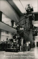 Entrance Shaft to Mines, Museum of Science & Industry Chicago, IL Postcard Postcard Postcard