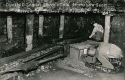 Duckbill Loader Shovels Coal from Low Seam Museum of Science and Industry Chicago, IL Postcard Postcard Postcard