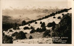 Geiger Grade Reno to Virginia City Nev. Postcard