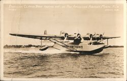 Brazilian Clipper Ship Taking Off Postcard