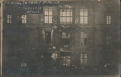 Rioting in Front of Palace Dec 1912, Revolution Postcard