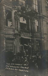 The Entrance to the Kaiser's Palace During Revolution Postcard