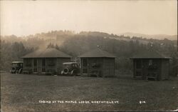 Cabins at The Maple Lodge Northfield, VT Postcard Postcard Postcard