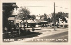 Tilton's maple Inn and Cabins Postcard