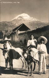 El Popocatepetl, Mex. 780. Postcard