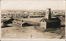 Bird's Eye View of Columbus NM Showing Military Camps New Mexico Postcard Postcard Postcard