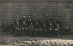 Group of San Diego Firemen, c1911 Postcard