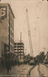 Motor Driven Aerial Ladder Postcard