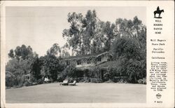 Will Rogers Ranch Home Postcard