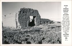 Ruins of Mission Nuestra Senora de La Soledad Postcard